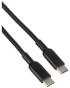 Monoprice Stealth Charge and Sync USB 2.0 Type-C to Type-C Cable - 3 Feet - Black (3-Pack) Up to 5A/100W, for USB-C Enabled Mobile Devices and Laptops